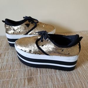 Seniorah Sequin Platform Sneakers